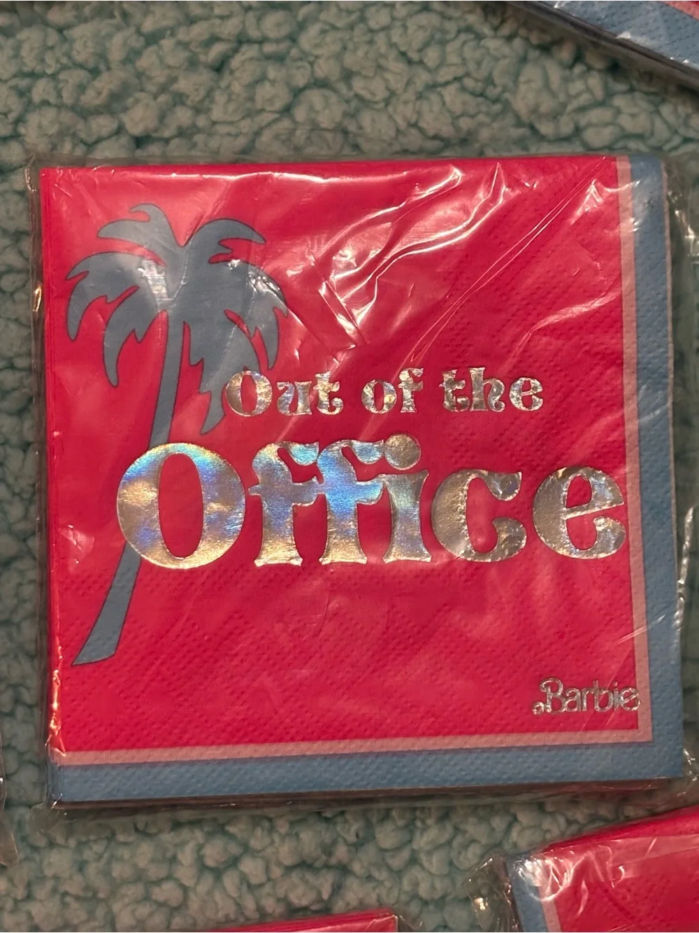 the official Malibu Barbie Hot Stamp Beverage Napkins (8)